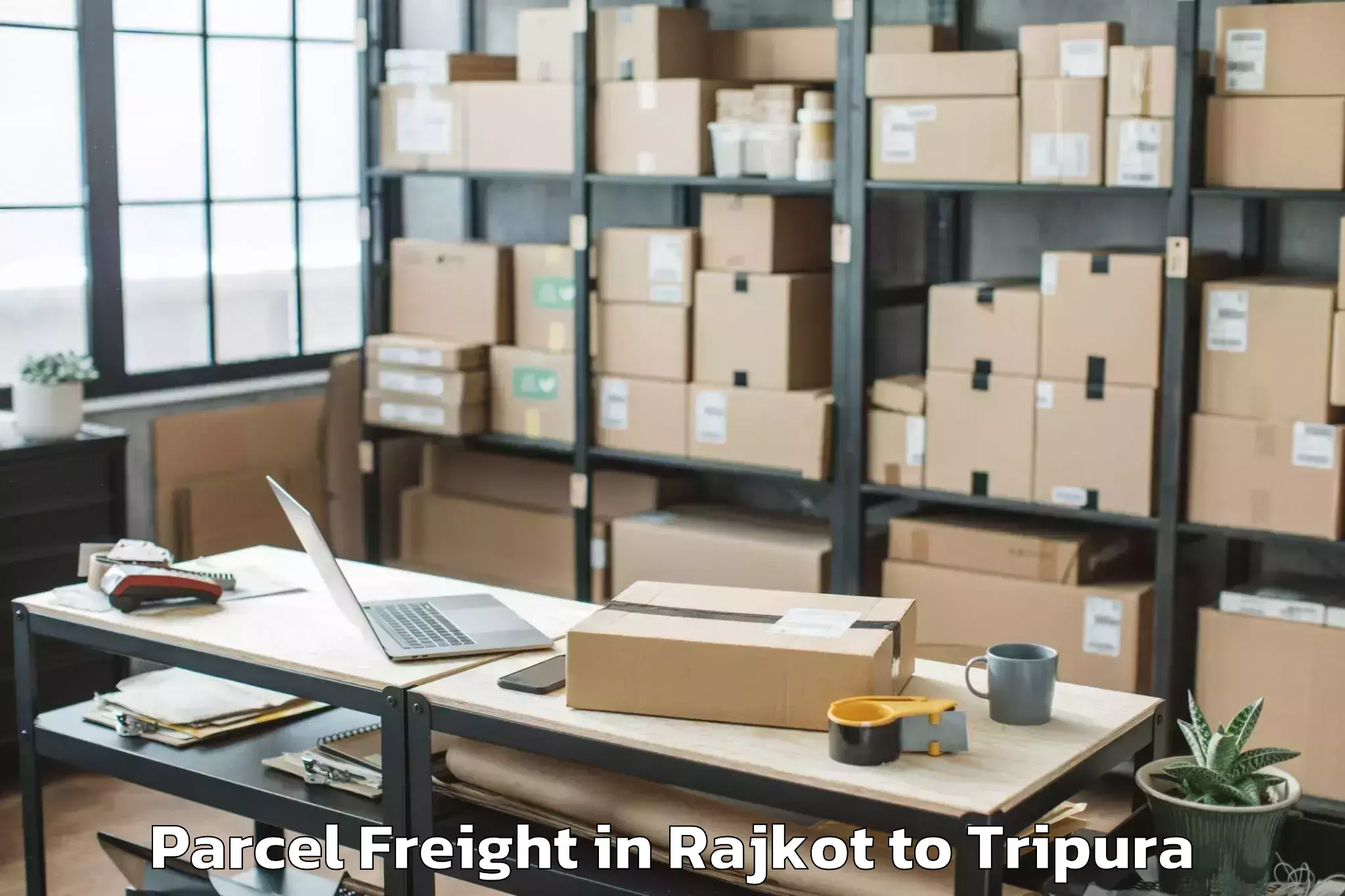 Affordable Rajkot to Khowai Airport Ixn Parcel Freight